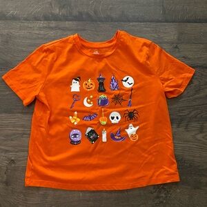 Orange Halloween Kids T-Shirt